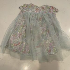 Baby Gap floral light blue dress 18-24 month